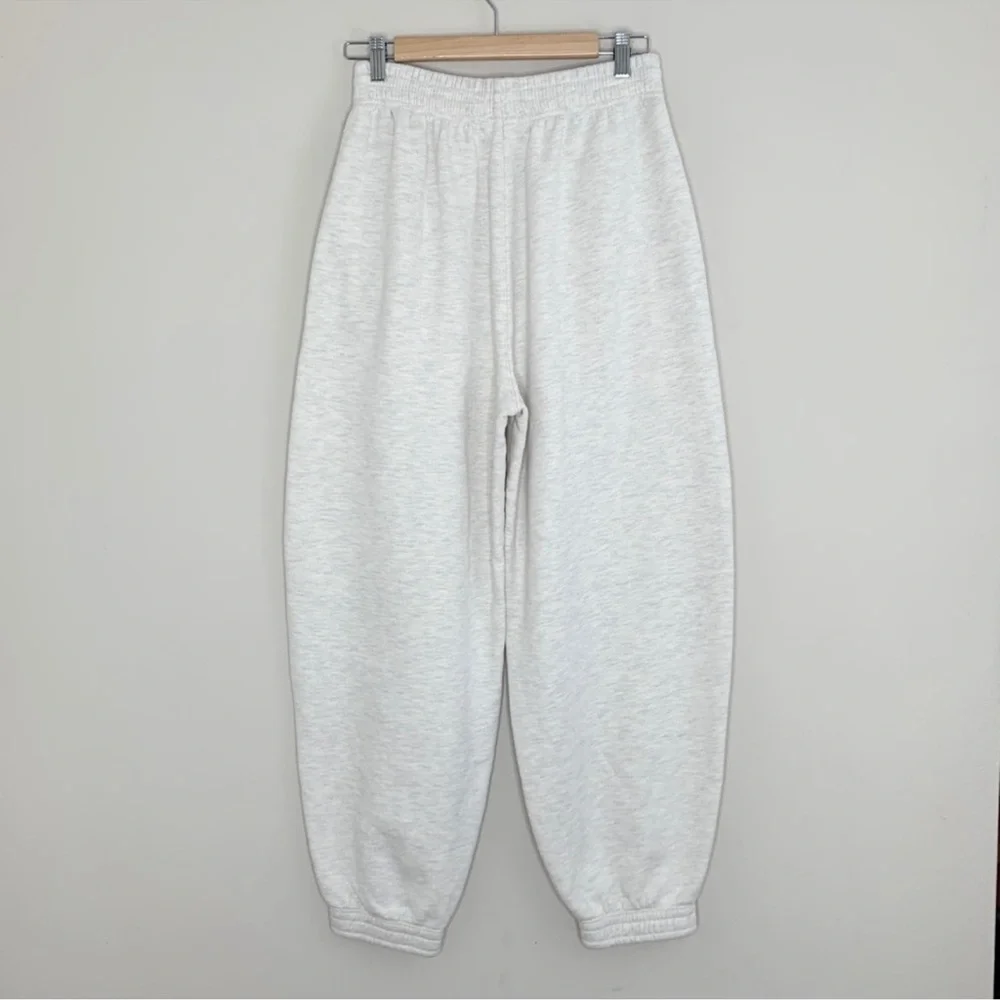 NEW Agolde Balloon Sweatpants Oatmeal Heather - Picture 11 of 15